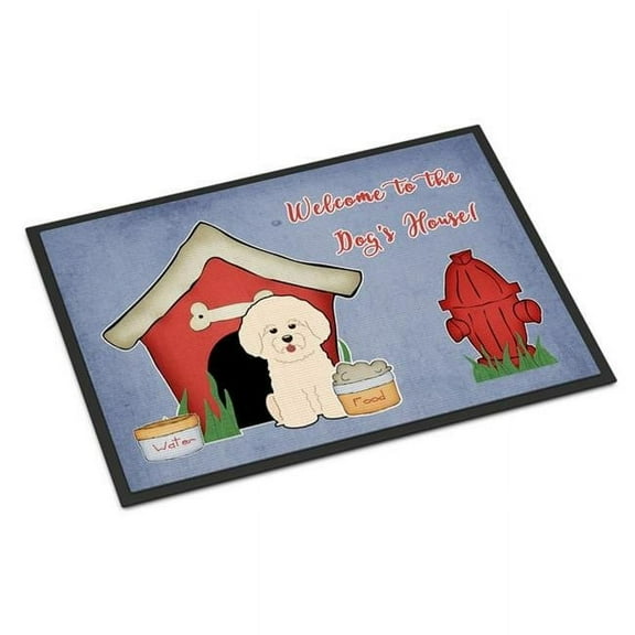 Carolines Treasures BB2829MAT Dog House Collection Bichon Frise Indoor or Outdoor Mat, 18 x 0.25 x 27 in.