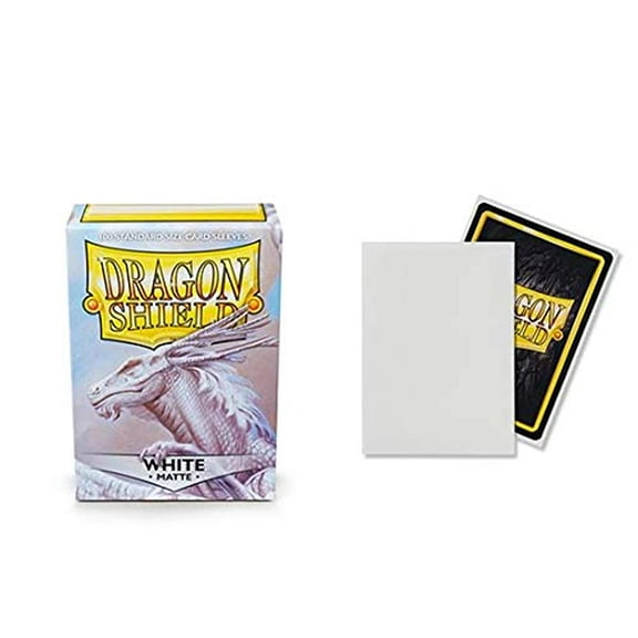 Dragon Shield Matte White 100 Protective Sleeves