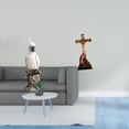 thumbnail image 2 of Escultura De Resina De Loro Y Jesús, Figura Decorativa De Animal Y Adorno Religioso Sagrado Para Escritorio De Interior, Centro De Mesa Y Decoración De Oficina., 2 of 8