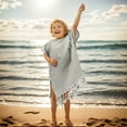 thumbnail image 5 of Quick-Dry Hooded Beach Towel Cape | Water Absorbent Microfiber for Kids & Adults | 66x60cm Lightweight Travel Towel for Swimming Surfing Yoga, 5 of 6