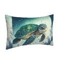 thumbnail image 2 of Bixox Watercolor Turtle1 Printed Pillow Protector,Super Soft Ideal for Home,Guests,Rentals - 20"x30", 2 of 8