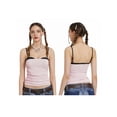 thumbnail image 3 of ZAXARRA Women Lace Trim Cami Top Low Cut Spaghetti Strap Camisoles Backless Cami Crop Tops Going Out Tank Top, 3 of 8