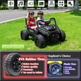 thumbnail image 2 of sopbost 24V Kids Electric Ride-On Toy Car, Ages 3–8, Max Speed 5 MPH, Battery-Powered Premium XXL 2-Seater 24V Ride On UTV with Remote Control, Black, 2 of 6