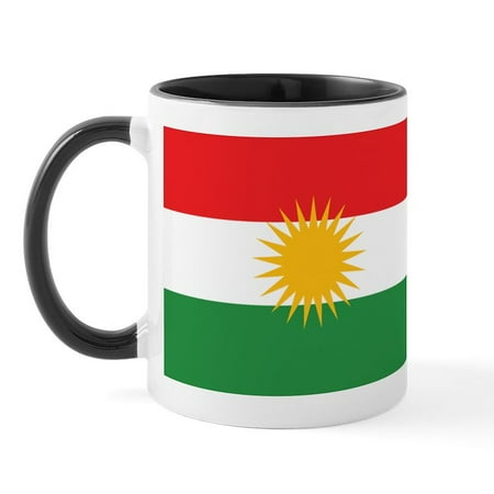 

CafePress - Kurdish Flag Mug - 11 oz Ceramic Mug - Novelty Coffee Tea Cup