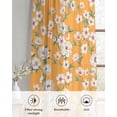 thumbnail image 6 of Spring Botanical Sheer Curtains 54 Inch Length 2 Panels Set for Living Room/Bedroom, Watercolor Floral Flowers Botanical Yellow Kitchen Curtains Grommet Curtains Window Treatments 42"x54"x2, 6 of 7