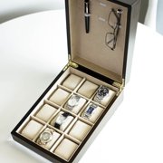 Hives and Honey Alexander Unisex Brown Wood Watch Box