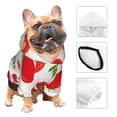 thumbnail image 3 of Honeii Fresh Red Tomato Print Small Dog Hoodies Pet Hooded Sweatshirts Fall Winter Puppy Cat Sweaters Warm Clothes for Small Dogs Outfits Costume-X-Small, 3 of 7