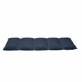 thumbnail image 2 of Indigo Floor Pillow Lounger Cover, Ocean Inspired Garden Botanic Floral Details Leaves Buds Image Print, Nap Mat Printed Fabric Case for 5 Pillows, 88" x 27", Dark Blue Violet Blue, by Ambesonne, 2 of 5