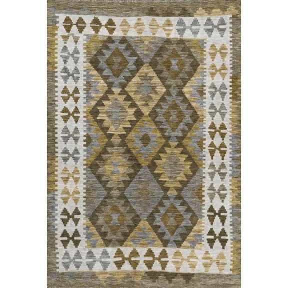 Dalyn Rugs Machine Washable Indoor/Outdoor Chantille Brown 10' x 14' Rug