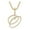 O, variant on Letter Pendant Diamond Necklace Men's Chain Women's Chain Pendant Capital Letter Pendant Hip Hop Jewelry