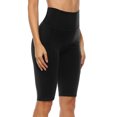 thumbnail image 3 of Attraco Women's Yoga Shorts Fitness Solid Cycling Pants High Waist Sports Shorts Above the Knee, 3 of 7