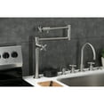 thumbnail image 3 of Kingston Brass KS4708DX Concord Deck Mount Pot Filler Faucet, Brushed Nickel, 3 of 8