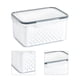 thumbnail image 3 of Contenedores de frutas, caja de cesta de almacenamiento de drenaje, suministros de cocina, contenedores de almacenamiento de alimentos, eficiencia óptima, 3 of 8