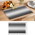 thumbnail image 6 of Black Grey Ombre Placemats Set of 8 Contemporary Abstract Gradient Place Mats Indoor Wipeable Table Mats Washable Cloth Dining Table Placemats for Kitchen Holiday Party Home Decor 13x19 Inch, 6 of 9