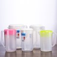thumbnail image 3 of Miangastore Measuring Kettle with Scale Beverage Storage Container with Lid Heat Resistant Cold Water Jug Plastic Juice Pitcher (4000ml White), 3 of 9