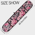 thumbnail image 3 of Dailycode Double Sided Oven Mitt with Loop Heat Resistant Kitchen Long Potholders 7" x 35" Pink Leopard Butterfly, 3 of 6