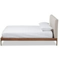 thumbnail image 3 of Baxton Studio Aveneil Lit Plateforme Moderne Rembourré en Beige, 3 of 8