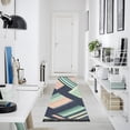 thumbnail image 4 of Yayeee Runner Rug for Bedroom 2'x6' Machine Washable Hallway Non Slip Mat, Isometric Pink, 4 of 8