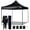 Black, variant on EZ Pop Up Canopy Tent Instant Shelter w Wheel Bag + 4 Sand Bags - 10'x10' Navy Blue - D Model
