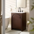 thumbnail image 2 of Vanity Cabinet (Sink not included), Walnut, Wood, Hotel Bedroom Bathroom, Modern Contemporary HB36360, 2 of 11