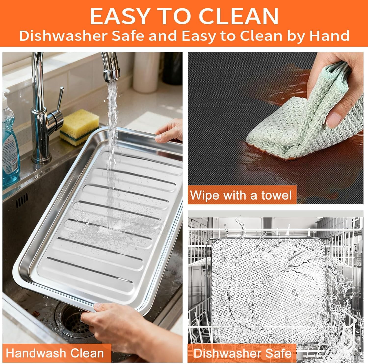 Air Fryer Accessories for  French Door 360 Extra Large Dual Zone 25 QT Oven, Baking Set with Air Fryer Basket Baking Pan Tray Disposable Parchment Paper Reusable Baking Mat Cookware