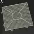 thumbnail image 2 of Ludlz Fuse Beads Boards Clear Plastic Pegboards Kit, Square Round Hexagon Shape Pegboards for Children Craft Beads Supplies Fuse Beads Kids Toy, 2 of 7