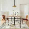 thumbnail image 5 of ReaLife Rugs Machine Washable Area Rug Runner - Living Room Bedroom Bathroom Kitchen Entryway Office - Padded Low Pile Stain Resistant Premium - Modern Abstract Contemporary - Quinn - Beige 2'6" x 6', 5 of 10