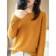 thumbnail image 4 of Autumn Winter Women Wool Sweater O-neck Long Sleeve Pullover Basic Casual Loose Style Famale Clothing Merino Wool Knitwear Tops, 4 of 5
