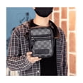 thumbnail image 2 of Bolso Para Hombre Crossbody Casual Negro Tartán cuadrado, 2 of 4
