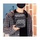 thumbnail image 2 of Bolso Para Hombre Crossbody Casual Negro Tartán cuadrado, 2 of 4