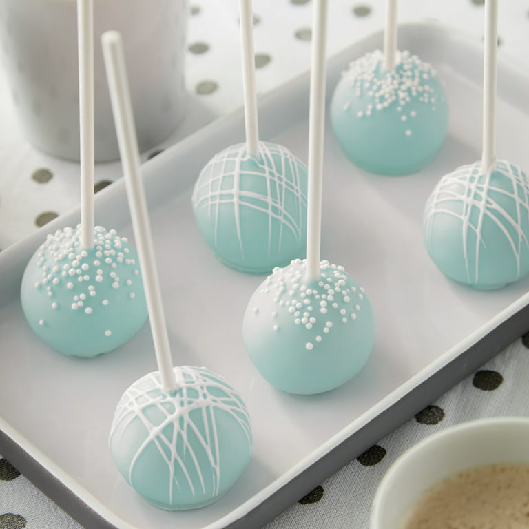 Wilton 5-Inch Bamboo Wood Cake Pop Dipped Candy Apple Lollipop