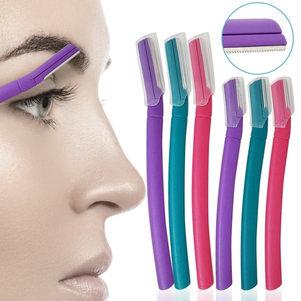 Eyebrow Razor 6 Pack, Facial Razor with Precision Cover for