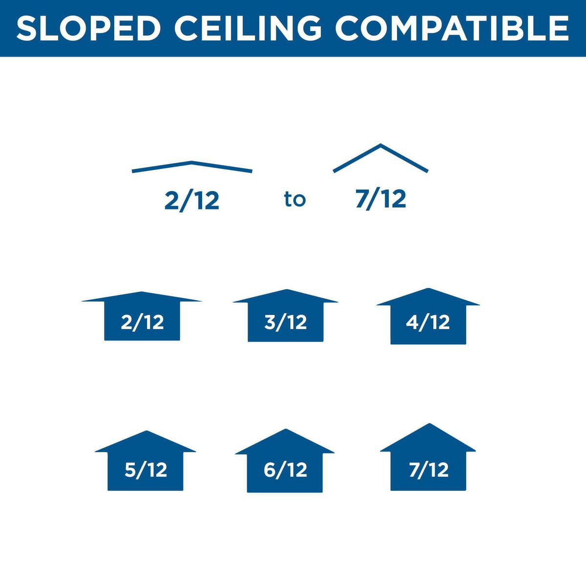 6" Recessed Slope Ceiling New Construction IC Air-Tight Housing