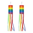thumbnail image 1 of 2 Pcs Manche à Vent Colorée Suspendue Colonne Arc-en-Ciel Drapeau à Manche à Vent pour Jardin Extérieur Patio, 1 of 7