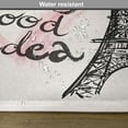 thumbnail image 6 of Ambesonne Eiffel Tower Place Mats Set of 4, Europe Dream Tour, Standard Size, Cream Pink Black, 6 of 6