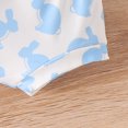 thumbnail image 6 of WIBACKER 3Pcs Newborn Girls Easter Outfits Baby Cotton Ruffle Sleeve Romper+Bloomer Shorts Clothes Set, 6 of 9