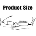 thumbnail image 3 of 3 Pairs Slim Mini Metal Reading Glasses Compact Lightweight Portable Readers With Glasses Case For Reading Case, 3 of 5