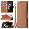 thumbnail image 3 of Allytech Wallet Case for Galaxy S22 Ultra, PU Leather with Lanyard Kickstand Shockproof Wrist Strap Shock Absorption Cards Holder Cash Pocket Case Cover for Samsung Galaxy S22 Ultra, Brown, 3 of 5