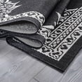 thumbnail image 4 of Outdoor Rug  8x10 Medallion Black White Modern Area Rugs For Indoor And Patios Kitchen Hallway Mats Washable Porch Deck Outside Carpet (medallion 8 X 10), 4 of 9