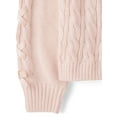 thumbnail image 4 of The Children's Place Girls Long Sleeve Cable Knit Ribbon Sweater, Sizes XS-XXL, 4 of 4