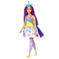 thumbnail image 4 of Barbie Dreamtopia Unicorn Doll, Curvy with Blue & Purple Hair, Skirt, Removable Unicorn Tail & Headband, 4 of 7