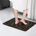 thumbnail image 4 of Black Gold Marble Pattern Flannel Non Slip Door Rugs,Washable Door Mats Indoor,Decorative Door Mats,Dirt-Resistant and Absorbent Doormat for Entrance,Bedroom,Kitchen,Bathroom,31.5"x17", 4 of 4