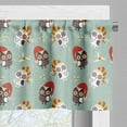 thumbnail image 3 of Ambesonne Christmas Window Valance, Owls in Hats Yuletide, 54" X 12", Multicolor, 3 of 5