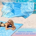 thumbnail image 3 of Manta de playa WIWIGO impermeable a prueba de arena de 200 x 240 cm para 2-8, 3 of 6