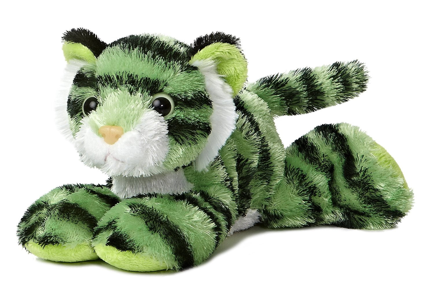green tiger stuffed animal