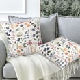 thumbnail image 5 of Throw Pillow Cover Case Watercolor Floral Pillow Covers 20x20 Inch Set of 2,Soft Decorative Throw Pillow Case for Living Room Bedroom Sofa Couch Cushion Covers, 5 of 6