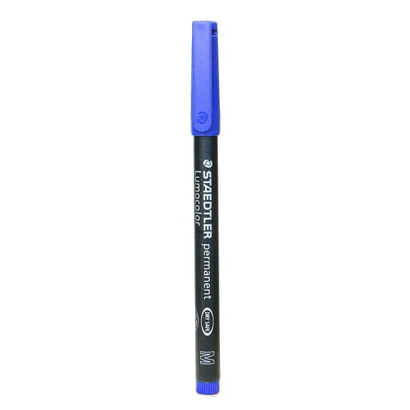 Staedtler Lumocolor AV Marker blue medium [Pack of 10] (79406-PK10)