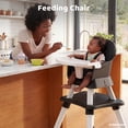 thumbnail image 4 of AILEEKISS 8-in-1 Baby High Chair, Toddler Booster Seat with Dishwasher-Safe Tray, Black, 4 of 12