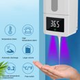 thumbnail image 1 of 700Ml Intelligent Disinfection And Body Temperature Measurement Integrated Machine, Temperature Measurement Voice Broadcast, Multi-Language Induction Soap Dispenser (White/A1 Spray Type), 1 of 4