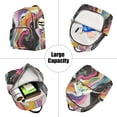 thumbnail image 5 of FORMRS Mini Backpack Purse for Women Travel Daypack Casual Shoulder Bag, Colorful Black, 5 of 7